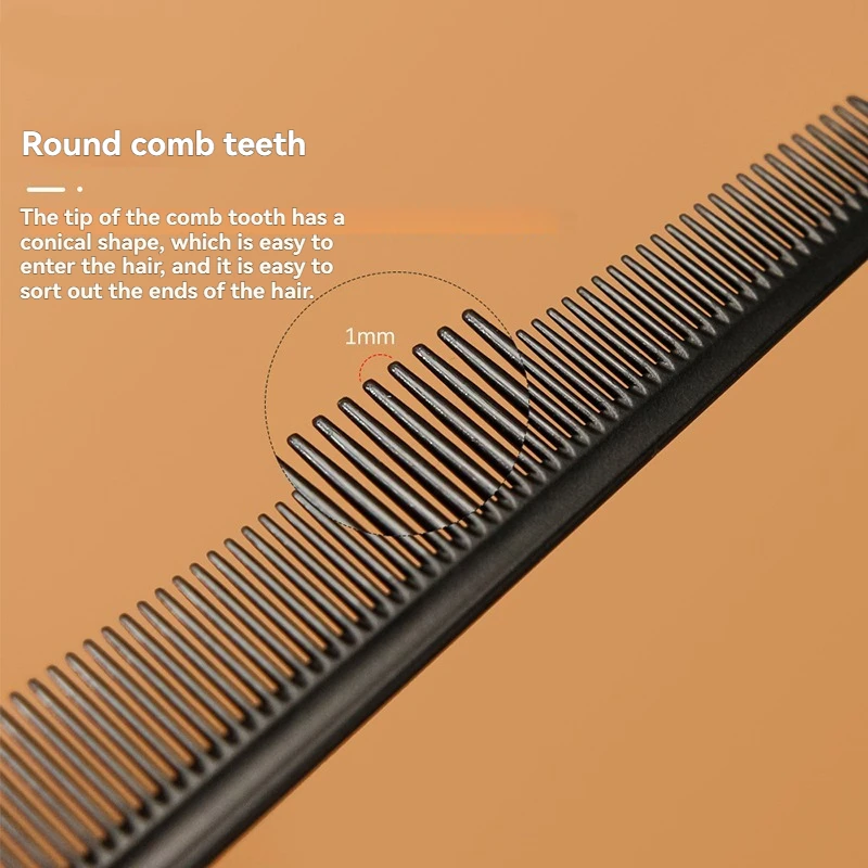 مشط بلاستيكي جديد لقص الشعر لصالونات التجميل برأس مسطح مع أداة تصفيف الشعر الاحترافية ذات الأسنان المتناثرة #2