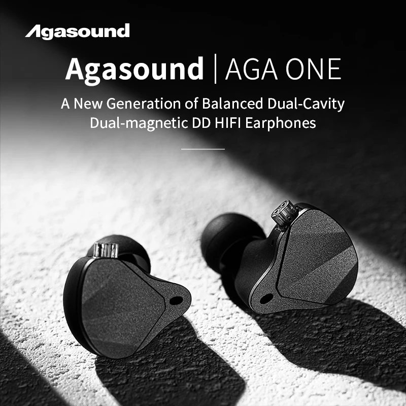 Agasound AGA ONE Balanced DCD Magnetic DD HIFI Earphones In ear Monitor Wired headphones Comfortable to Weard Gaming Headsets