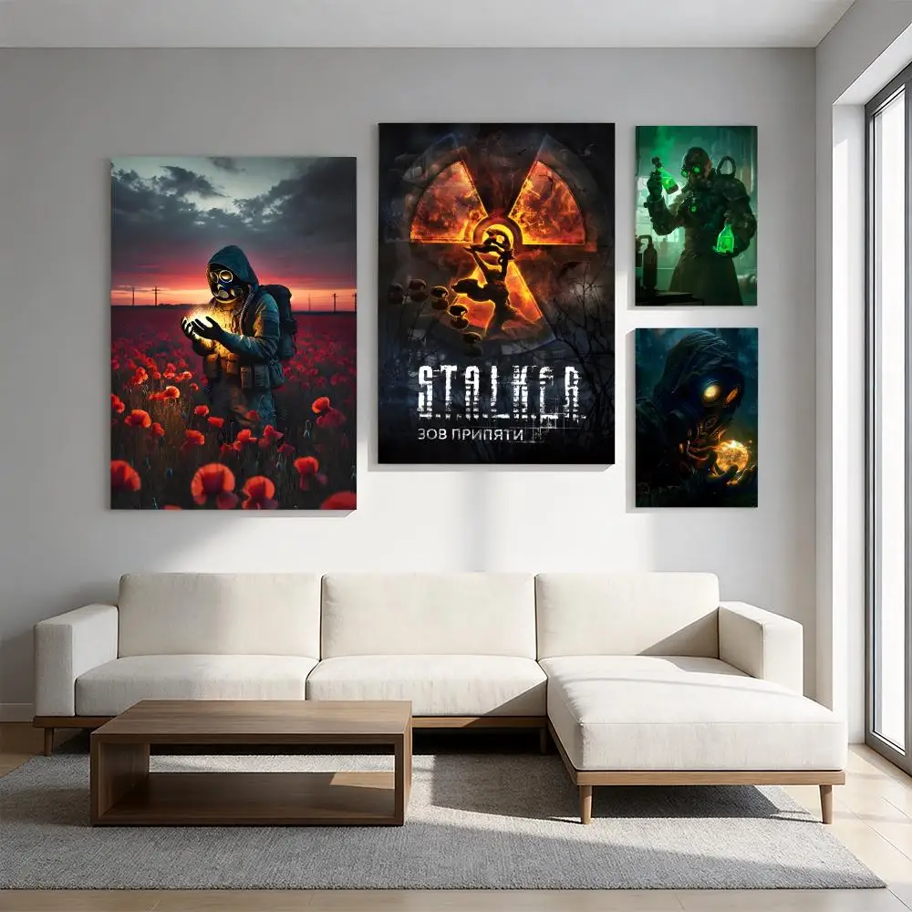 S-S.T.A.L.K.E.R 2 Heart Of Chornobyl Poster Premium HD Self-Adhesive Wall Decor – Peel & Stick, Residue-Free