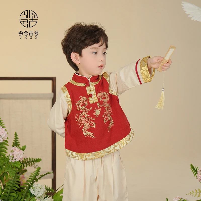 男性用中国風水着,漢服,トップ,パンツ,アンティークスーツ,新しい春,2022