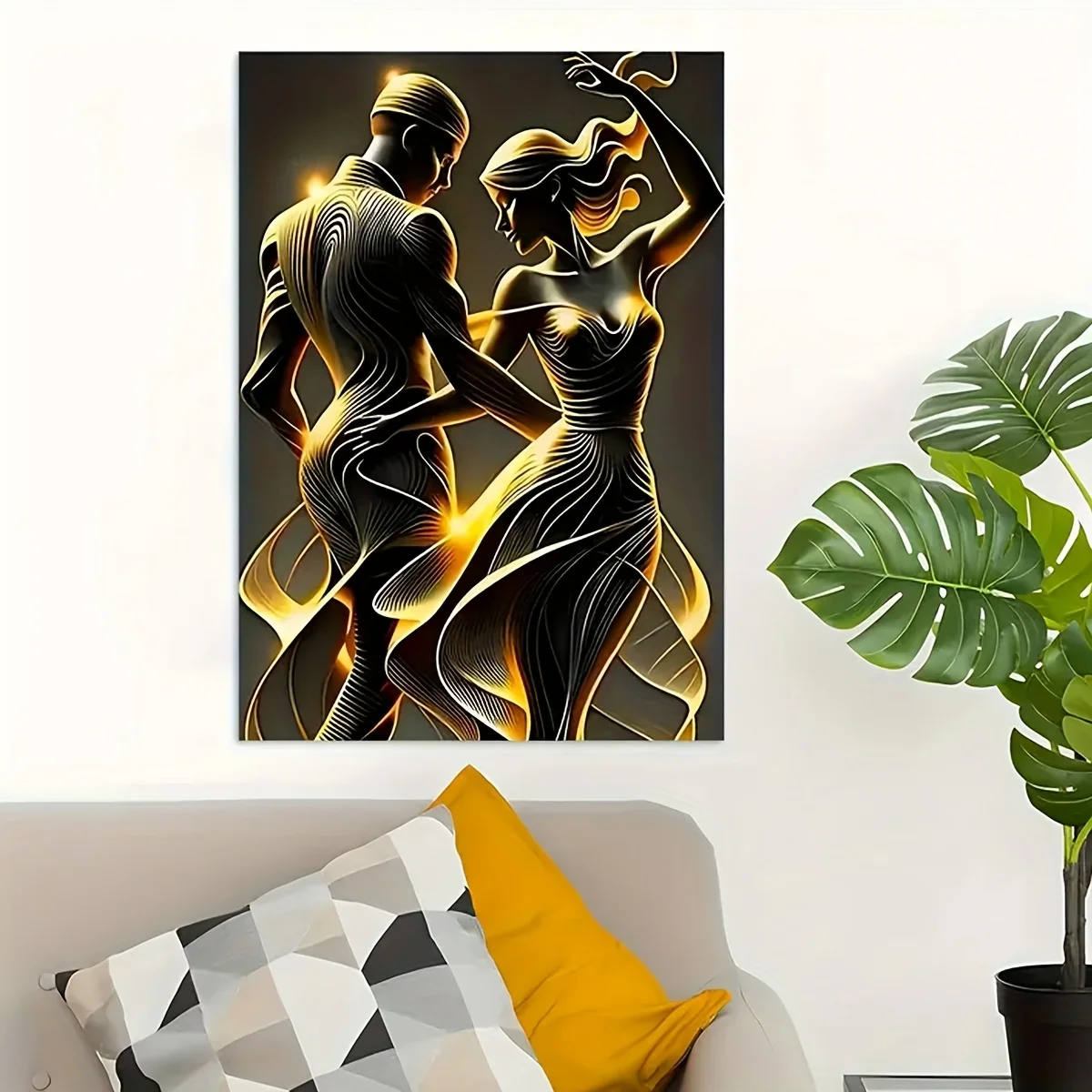 قطعة واحدة من الطباعة الفنية القماشية الجمالية الحديثة، ديكور حائط بدون إطار، مناسبة لغرف المعيشة وغرف النوم والمكاتب وغيرها