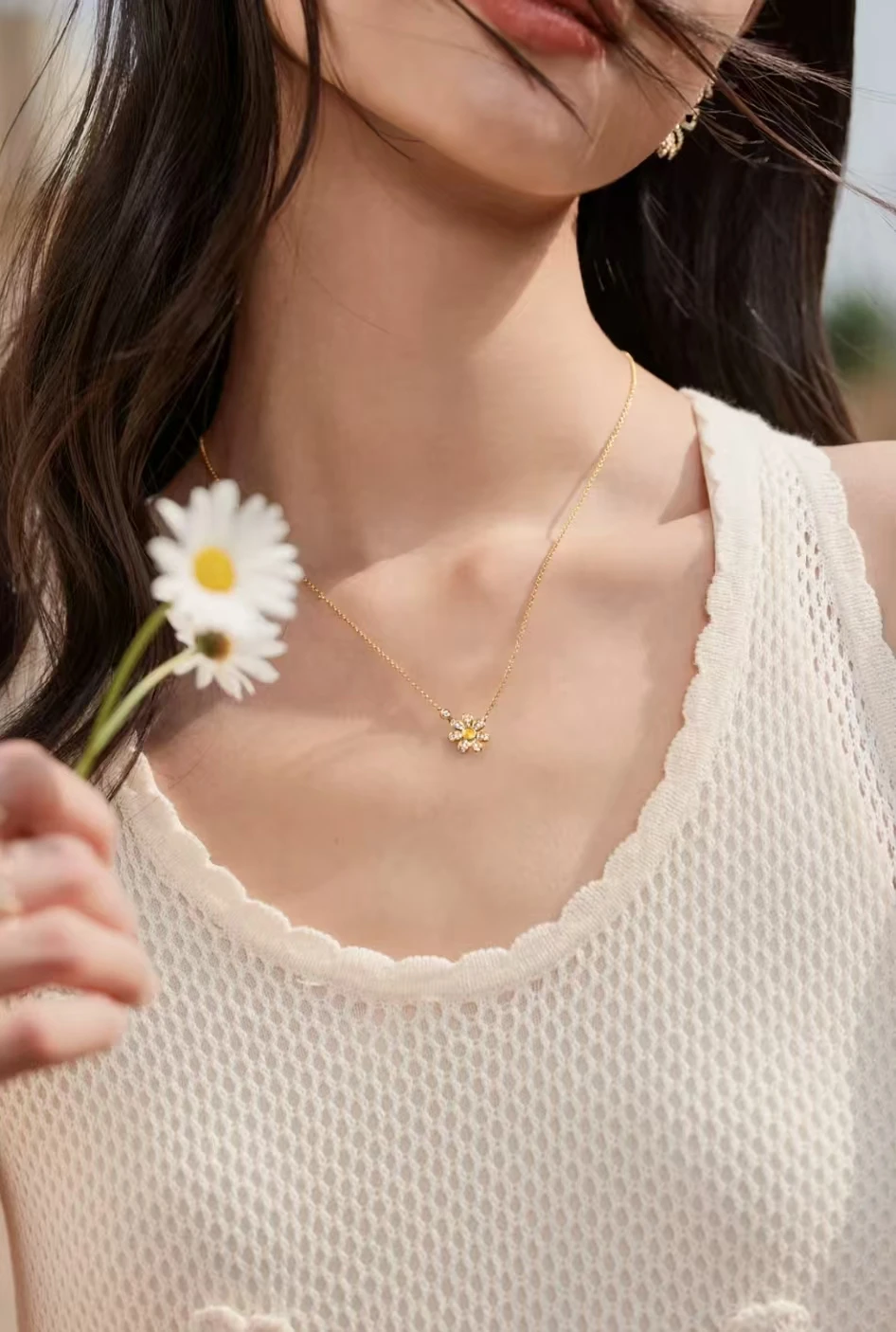 Lola Rose Daisy Series Fashion Necklace Watch Advanced Light Luxury New Style Birthday Valentine's Day Gift for Girlfriend