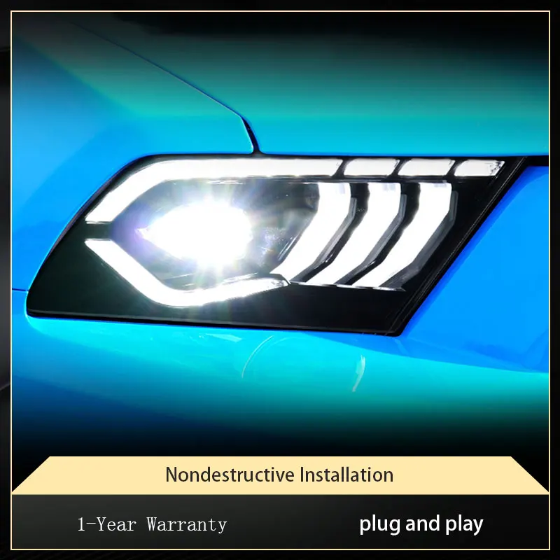

Автомобильные фары для Ford Mustang 2010-2014, головка головного света, лампа заднего света
