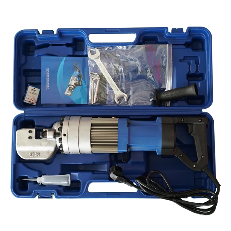 New -20A Portable Hand Held Electric Hydraulic Rebar Cutter 1.05kW Motor 110V/220V 4-20mm Cutting Range For