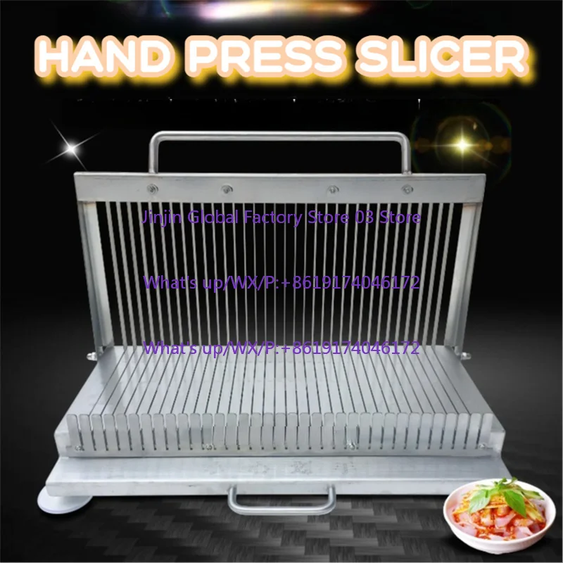Multi-function Slicing Hand Pressure Stainless Steel Double-blade Sharp Manual Slicer Vegetable Meat Cooked Food Slice