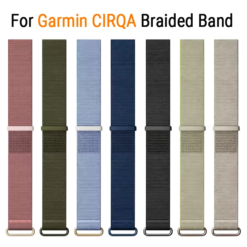 Image of Nylon-Armband für Garmin CIRQA Smart Band, leicht, verstellbar, atmungsaktiv, Sport-Ersatzarmband für Garmin CIRQA