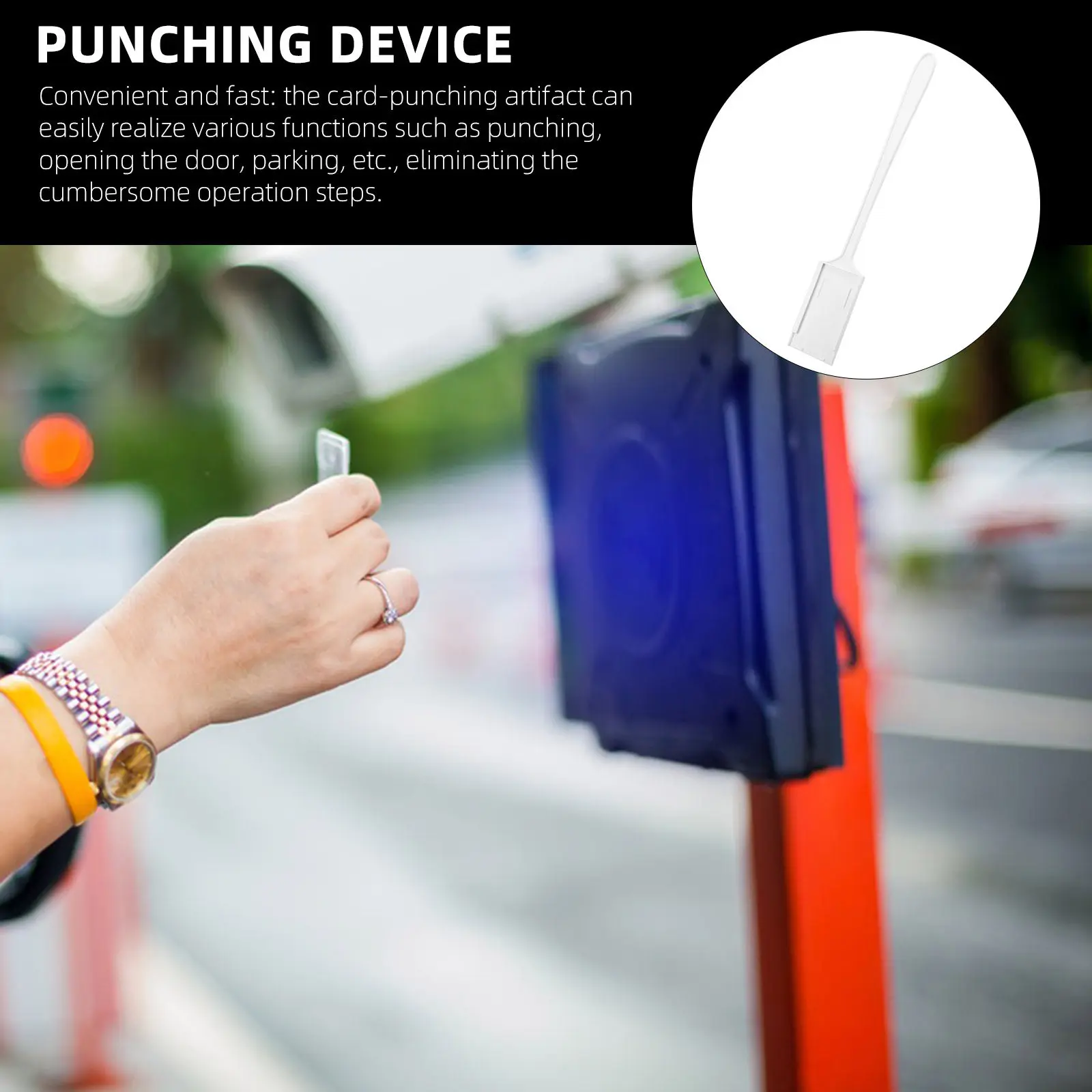

Parking Tolls Swiping Rod Versatile Card Swiping Tool for Door Entry Parking Assistance Security Systems Residential