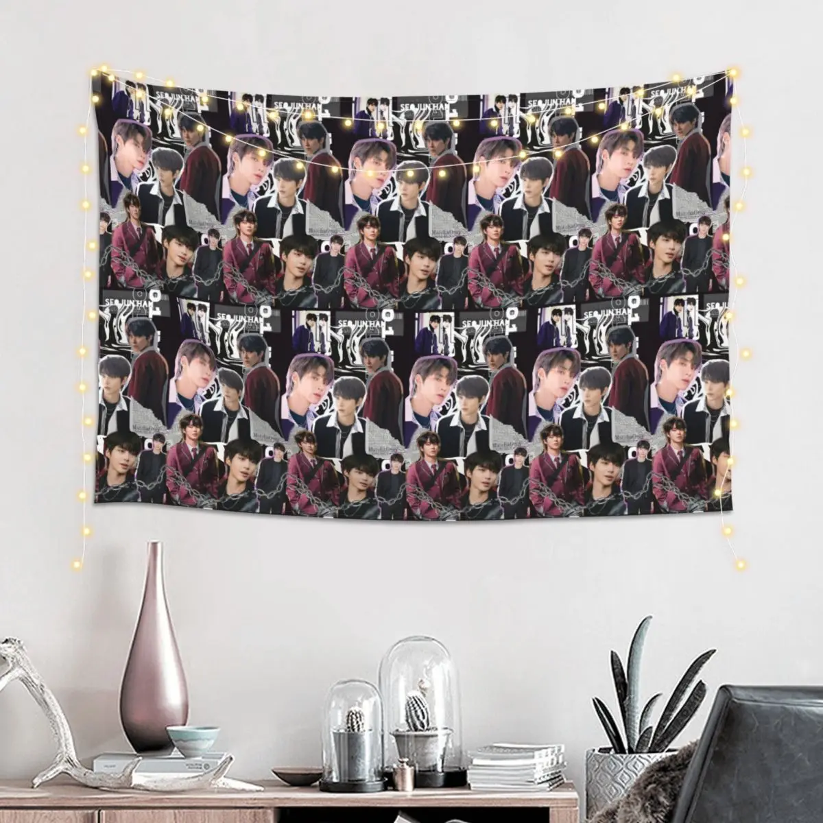 Hwang In Yeop Tapestry Art Wall Hanging Aesthetic Home Decor Tapestries for Living Room Bedroom Dorm Room