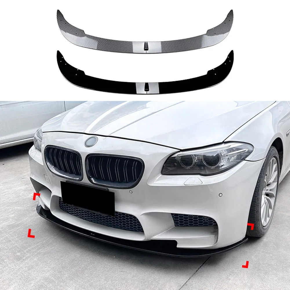 

2 Stage Front Lip Splitter Spoiler Side Lower Splitters Body Kit For BMW 5 Series M5 F10 F11 2011-2017