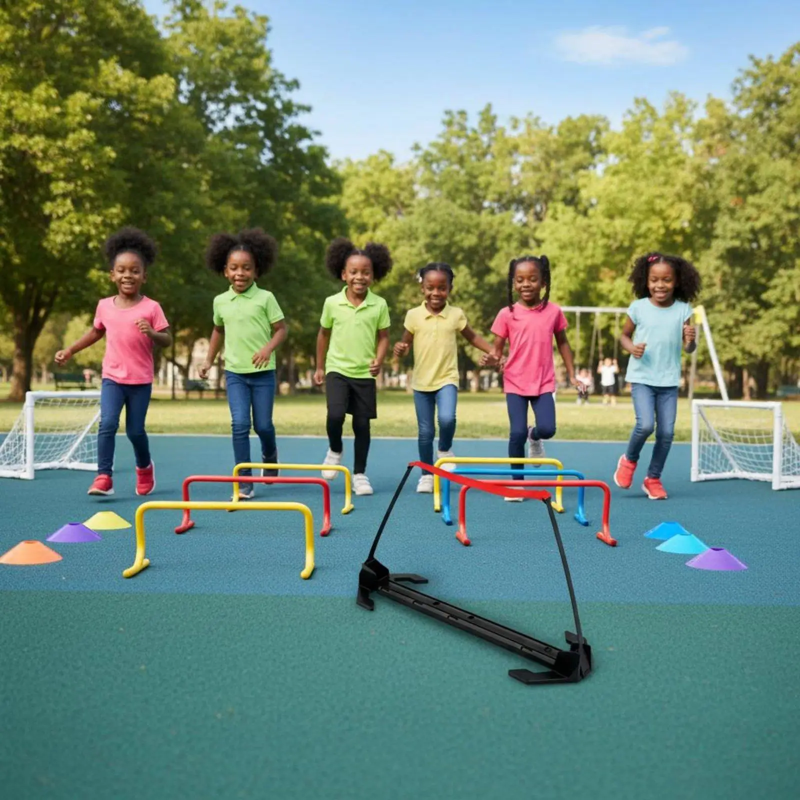 Adjustable PVC Agility Hurdle for Children, Suitable for Indoor and Outdoor Use Adjustable PVC Agility Hurdle for Children, Suitable for Indoor and Outdoor Use