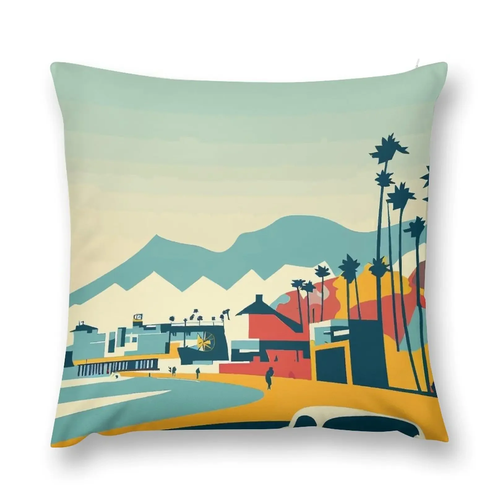 

Santa Monica Throw Pillow Marble Cushion Cover Pillow Cover pillow