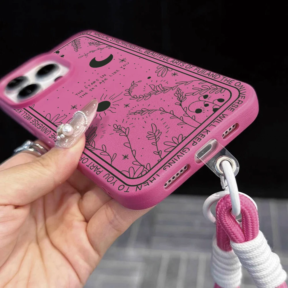 Funda de silicona mate con est - Phone Cases With Straps reseña y precio