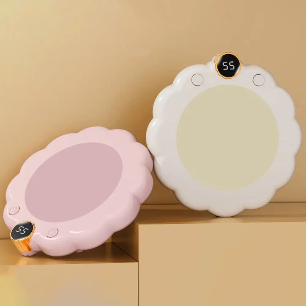 قاعدة ترموستاتي على شكل زهرة، درجة حرارة قابلة للتعديل، شاشة ديجيتال، قاعدة درجة حرارة ثابتة، ذكية مضادة للحرق الجاف #3