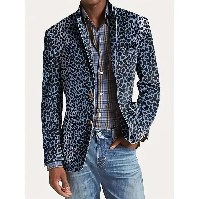 

British Style Men's Double Button Casual Suit Jacket Slim Fit Business Wear Children's Apparel Cross-Border