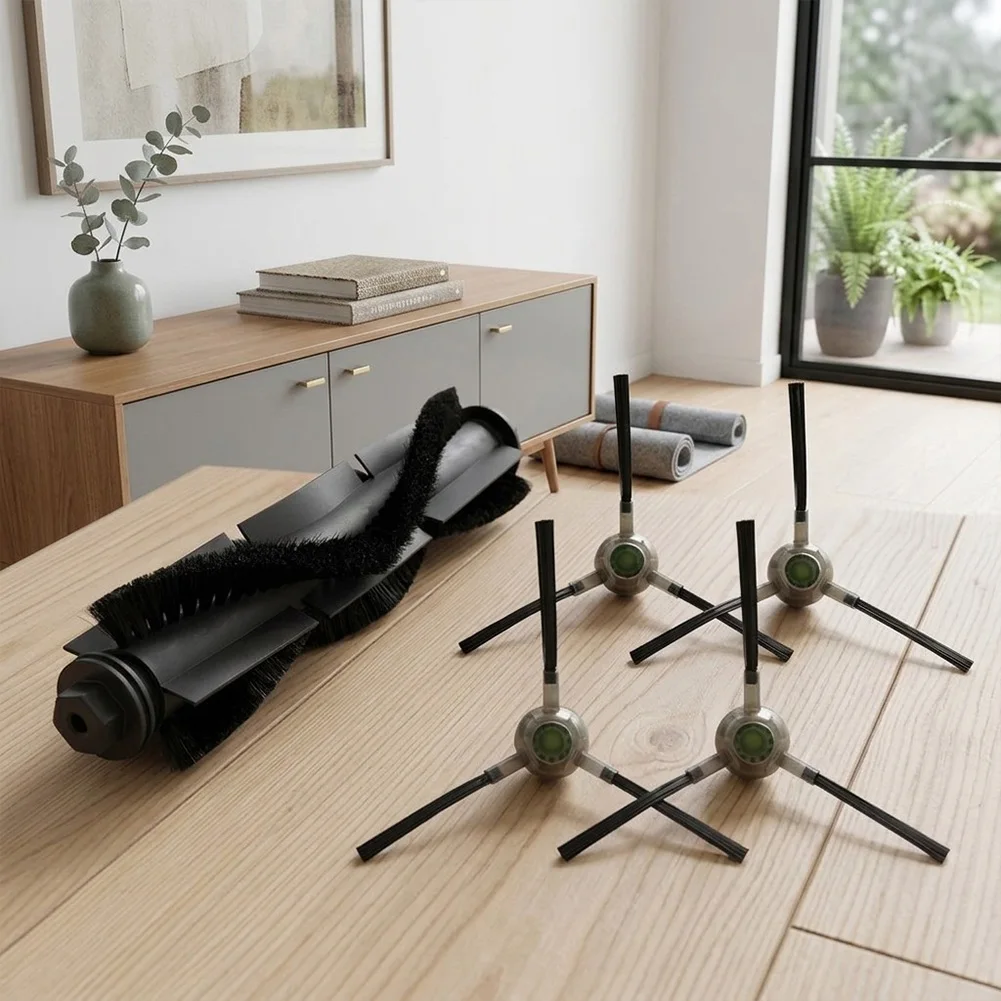 Replacement Roller & Side Brush Kit For Neatsvor S700= S700=Pro Vacuum Cleaner, Efficient Cleaning Parts For Pet Hair & Corners