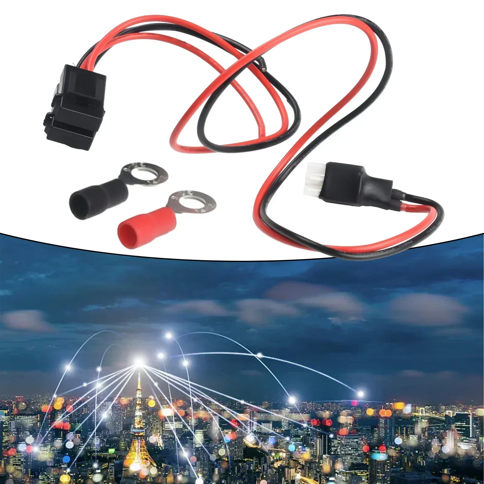 6-Pin تيار مستمر كابل الطاقة 30Amp 16AWG ل كينوود راديو TS-50s TS-60s TS-140 TS-440 TS-450 ل Alinco DX-70T DX-70TH DX-77 سلك الطاقة