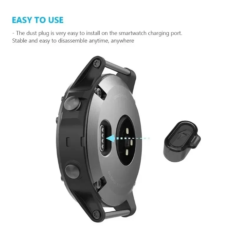 Garmin Fenix,tpu,防塵カバーキャップ,充電ポート,fenix 7, 7s,7x,6s,6x,5, 5s,5x pro用の透明なダストカバーvivomove 4、3 venu