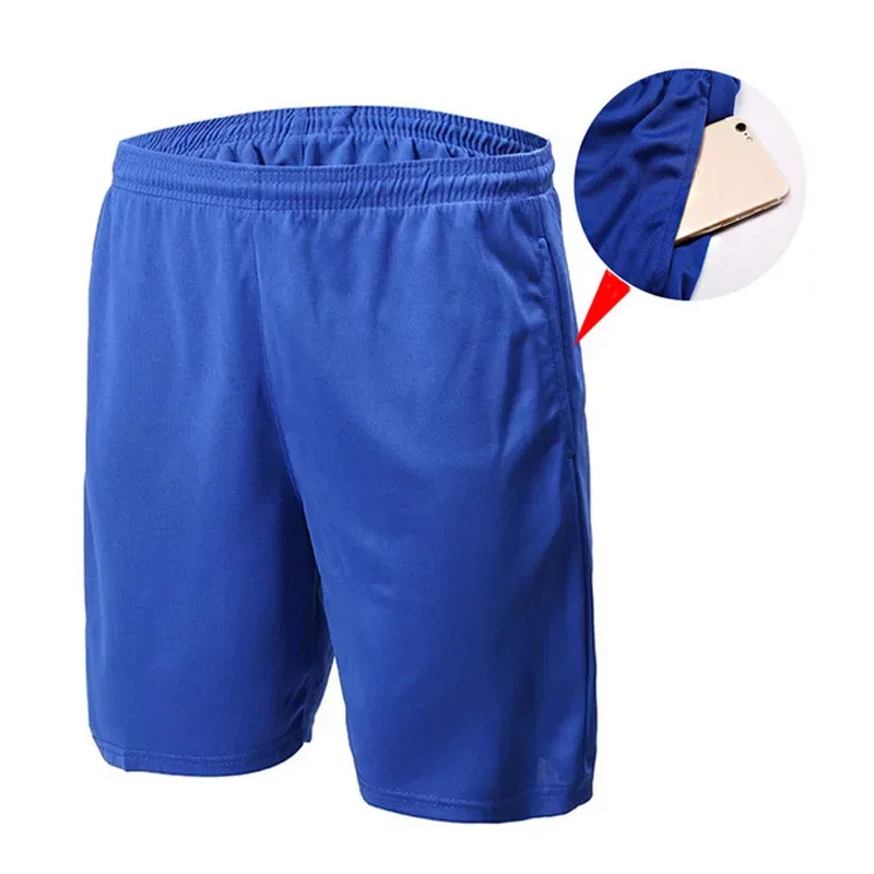 Men Shorts Sport Football Training Casual Shorts Child Kits Soccer Uniform Running Breathable Quarter Pants Loose Beach Short