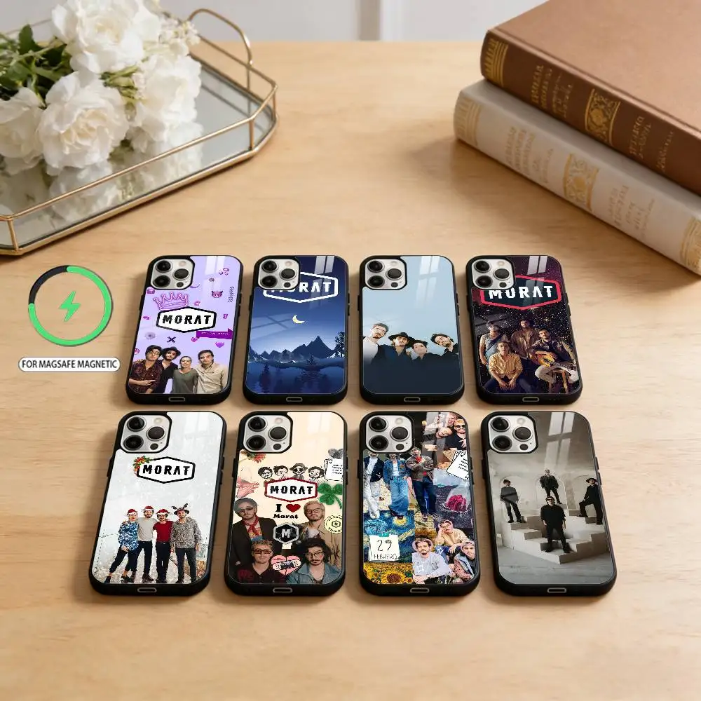 

M-Morat B-Band Phone Case For iPhone17,16,15,14,13,12,11 Plus,Pro Max Magnetic For Magsafe Wireless Charging
