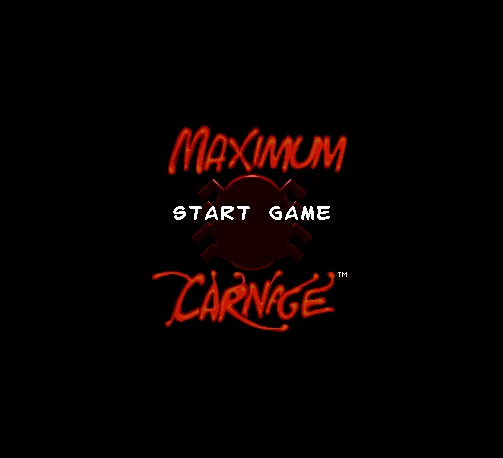 MAXIMUM CARNAGE NTSC 16 Bit Big Gray Game Card For 46Pin USA Game Players