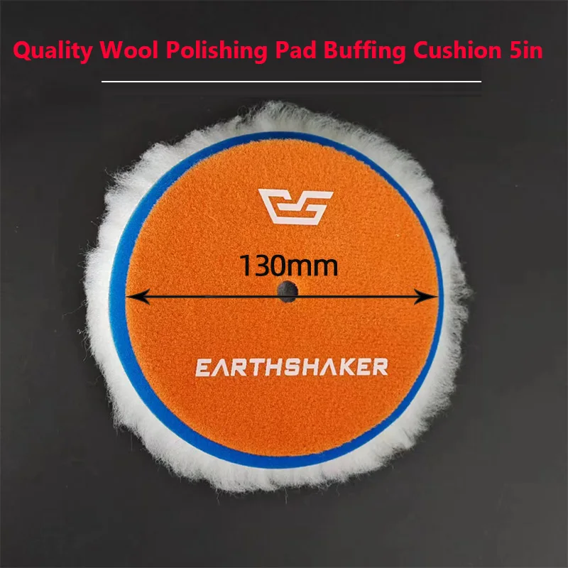 Quality 5Inch Wool Car Polishing Pad High Density Lamb Woollen Polish Buffing Pad Wool Polishing Pad for Car Detail Polishing Di