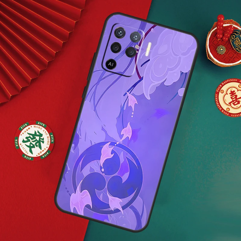 جينشين إمباكت رايدن شوغون حافظة لهاتف اوبو A78 A98 A58 A38 A18 A54 A74 A94 A80 A60 A40 A96 A76 A16 A15 A17 A57 A5 A6 Pro #3