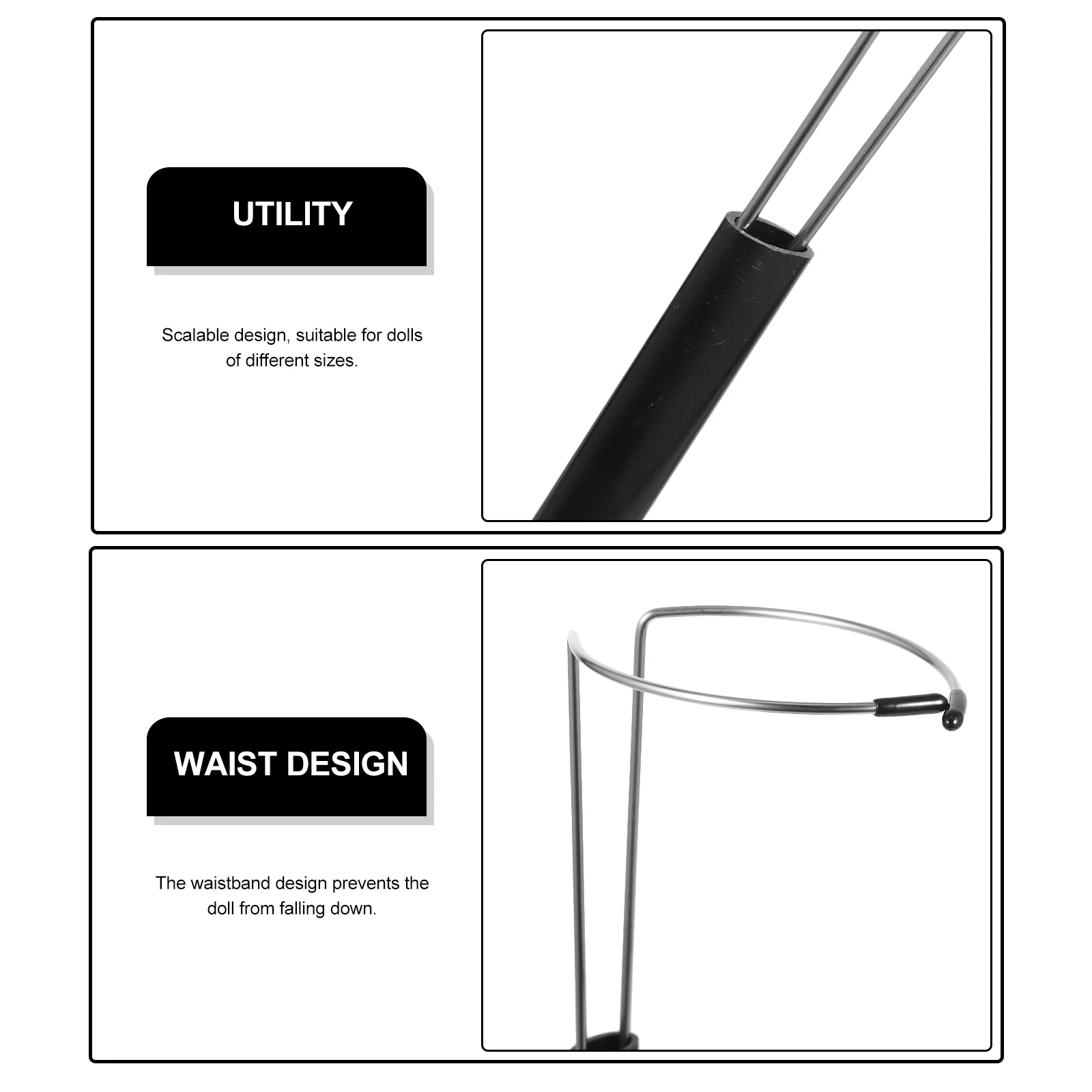 

Stand Support Round Base Adjustable Display Rack For Action Figure Stable Holder Abs Stainless Steel Lightweight