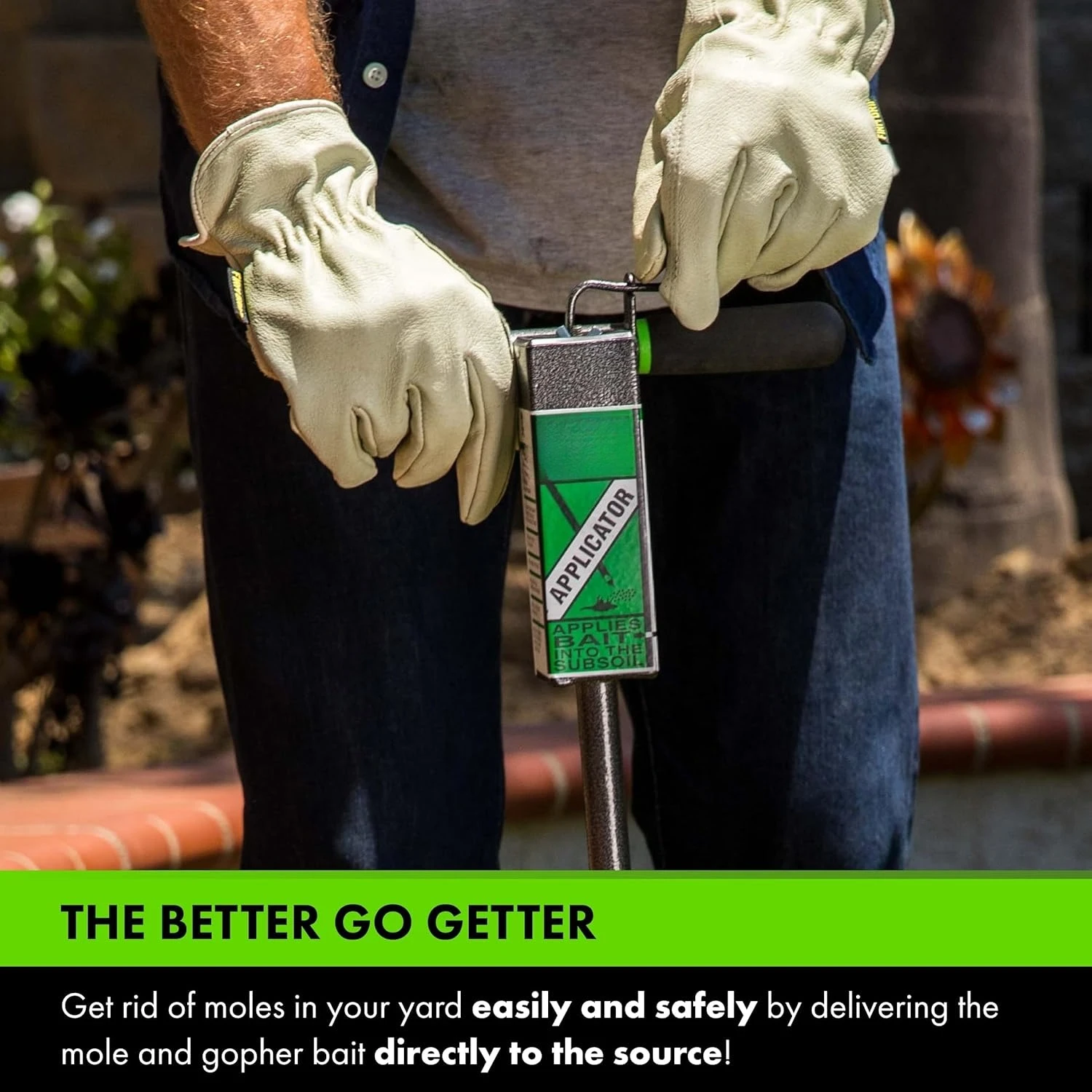 أداة توزيع طُعم Gopher/Mole - أداة البستنة للتحكم الآمن والسهل في الآفات - لا حاجة للحفر - أداة توزيع الطعم المتينة والقوية