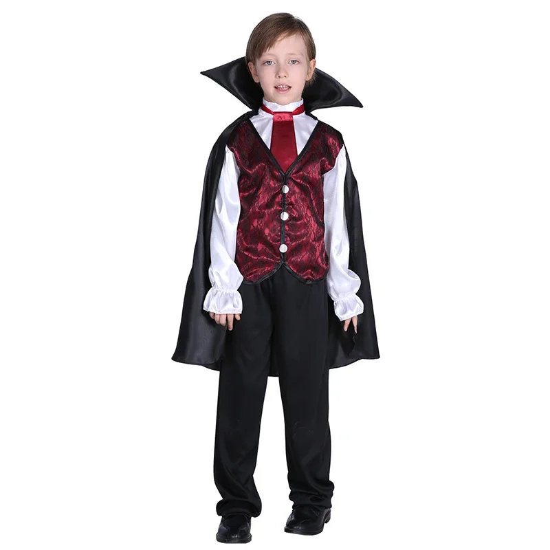 

Boys Carnival Dracula Vampire Cosplay Costume Child's Noble Vampire Clothing