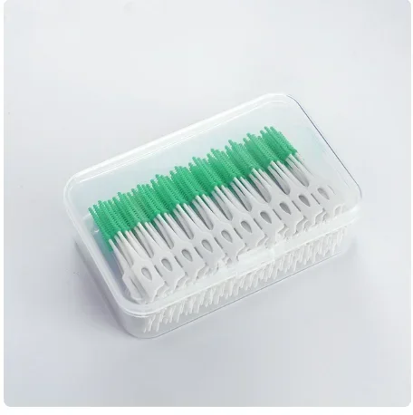200Pcs Interdental Brush Soft Cleaning Between Teeth Toothbrush Oral Rubber Dental Tools Hygiene Care