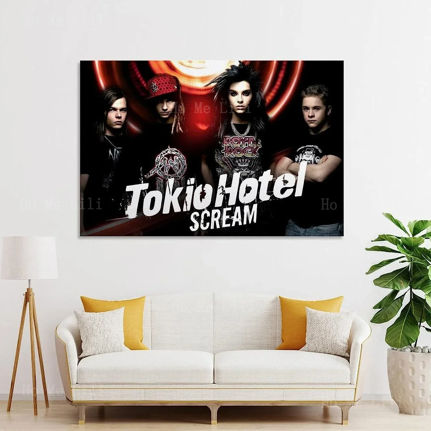 Music Tokio Hotel Band Germany Canvas Wall Art Print Modern Family Bedroom Decor