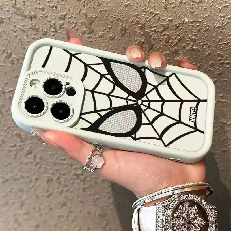 Trendy Marvel Spider Man Soft Case for iPhone 15 14 13 12 11 Pro Max XS X XR 8 7 6S 6 Plus SE 2020 Shockproof Silicone Cover