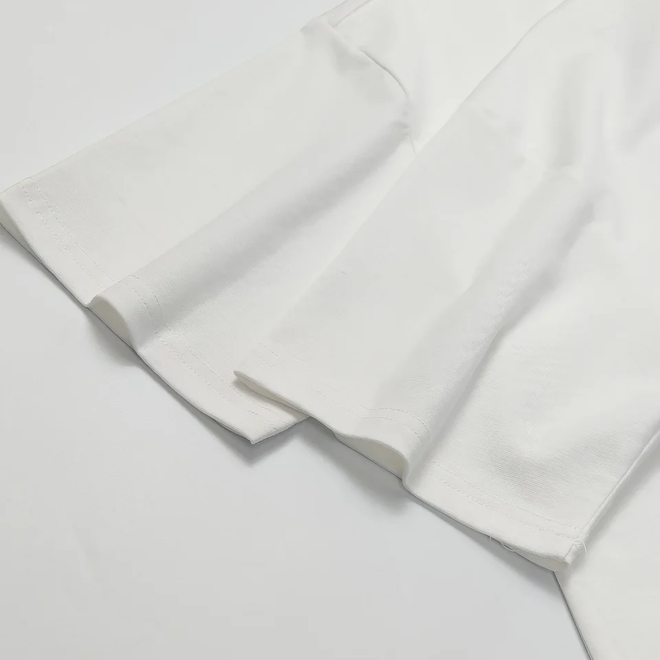 メンズ半袖綿 70% tシャツ夏 2025 新しいトレンディな文字落書きプリントルーズ Tシャツカジュアル多用途トップス服