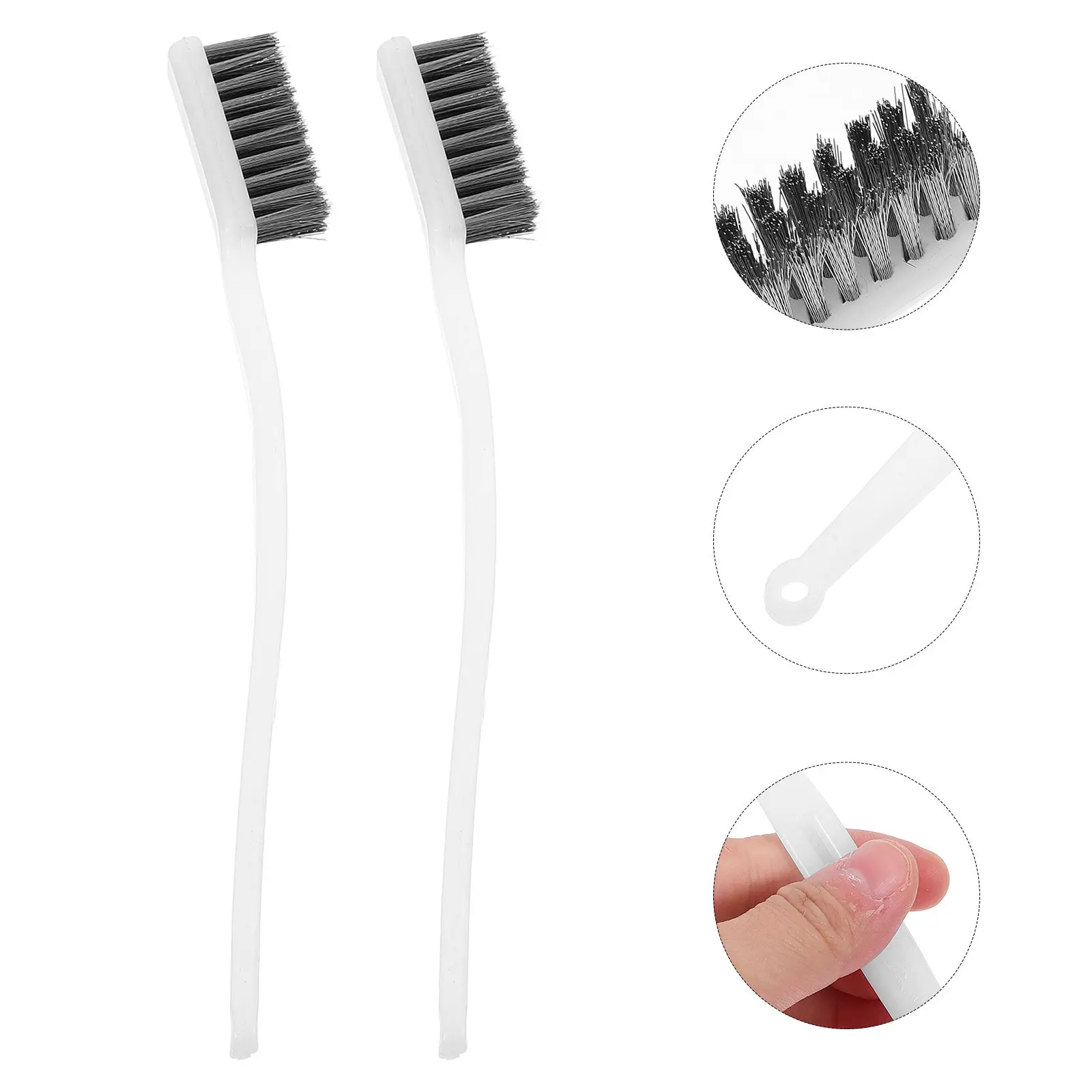 

Набор из 4 мини-щеток для чистки из нержавеющей стали: для мелких деталей, точной очистки, удаления ржавчины, для сопел принтеров