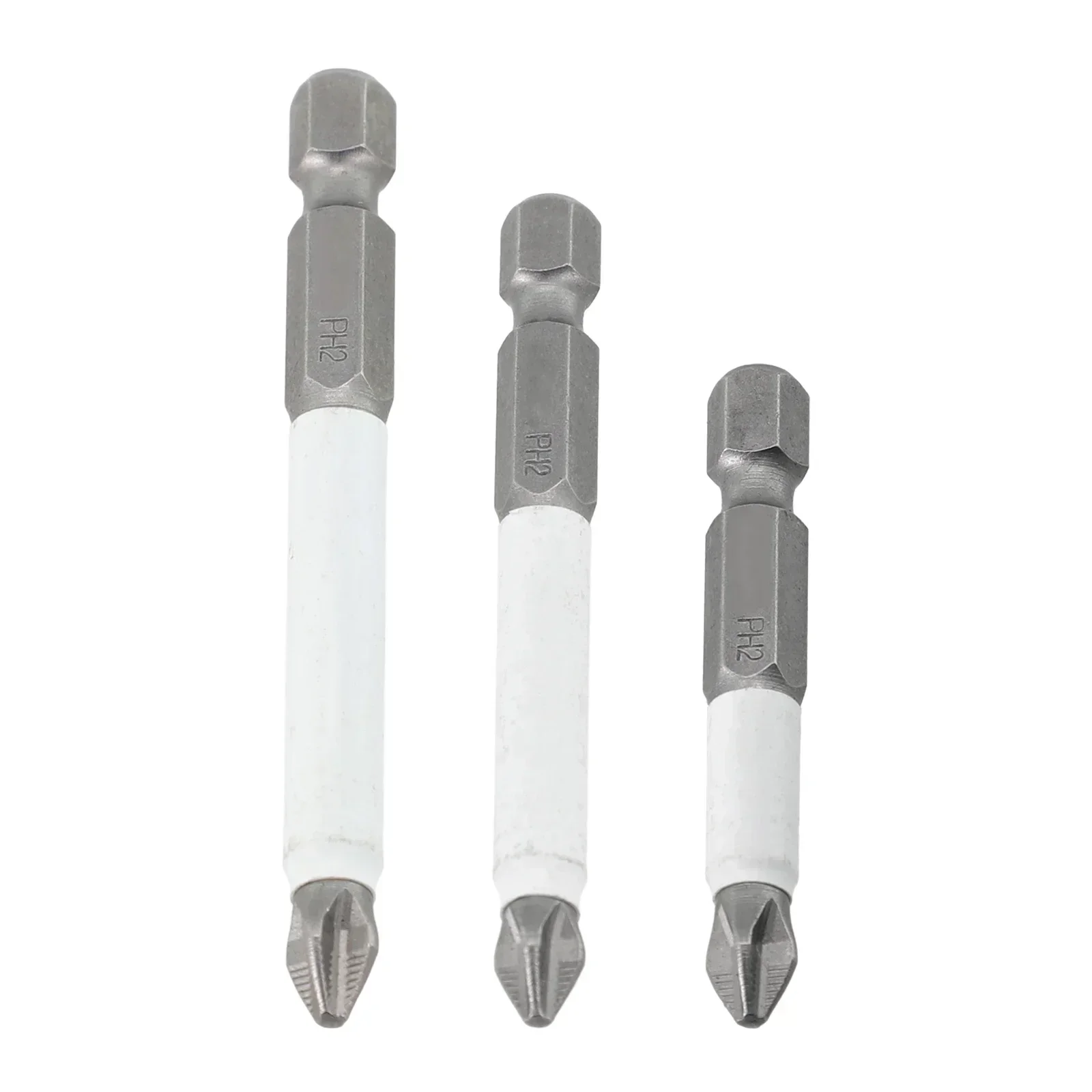 1pcs 25-150mm Magnetic Non-Slip Batch Head PH2 Cross Screwdriver Hex Shank Bits For Rechargeable Drill Electric Hand Drill