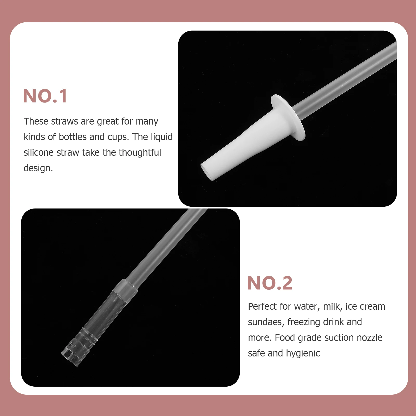 

5 Sets Smoothie Straws Water Cup Accessories Tumbler Universal Bottle Drinking Reusable Replacement