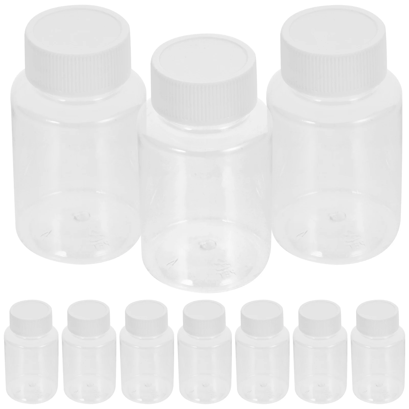 

12pcs 100ml Empty Refillable Bottles Transparent Travel Size Containers Storage Liquid Medicine Small Portable Gifts