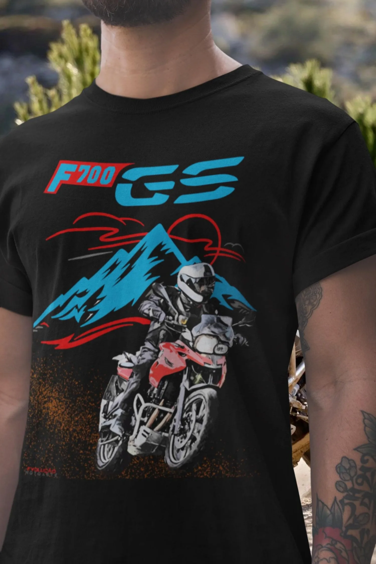 

19@EY B/M.W F 700 GS T Shirt Gateway to Adventure Motorcycle Tee All Rounder Rider Graphic Top For b.mw Motorrad Fans GS Life Gi