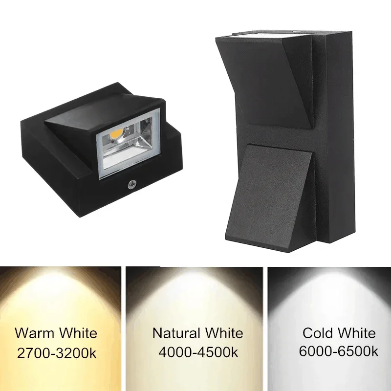 

Современные простые светодиодные настенные светильники 5W/10W, креативные уличные водонепроницаемые настенные лампы для ворот, террасы, балкона, сада, декоративные настенные светильники