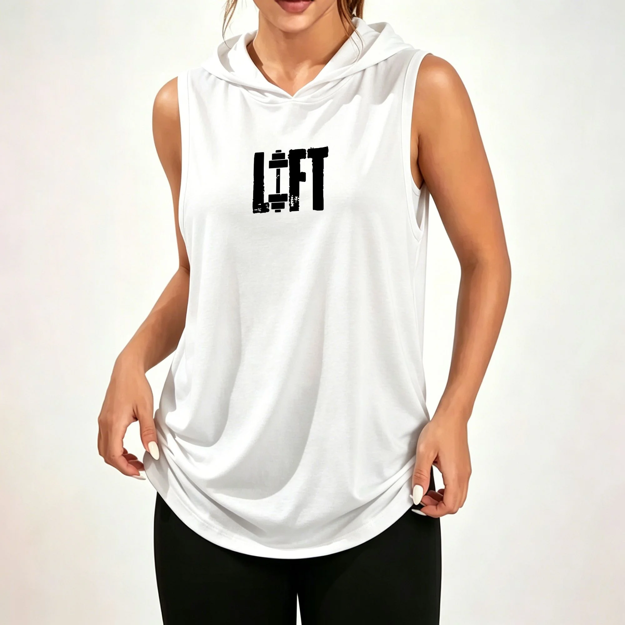Men's & Women's Loose Sleeveless Hoodie – Vintage Distressed 