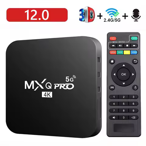 TV Box MX Pro Smart Tv Box Android 12 2.4/5G Dual WiF 8GB ROM 3D4 K HD Media Player Home Theater TV Set-top Box