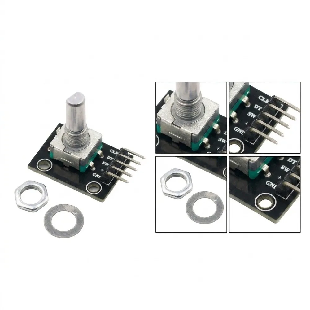 KY-040 360 Degree Rotary Encoder Module 8 pcs with Standard Pinout and Push Switch for Arduino and Embedded Systems