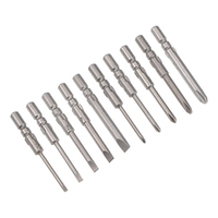 10pcs Phillips Slotted Screwdriver Bit Flat Cross Head Screwdriver Drill Bit Magnetic Screw Driver Kit Hand Tools 40mm Length