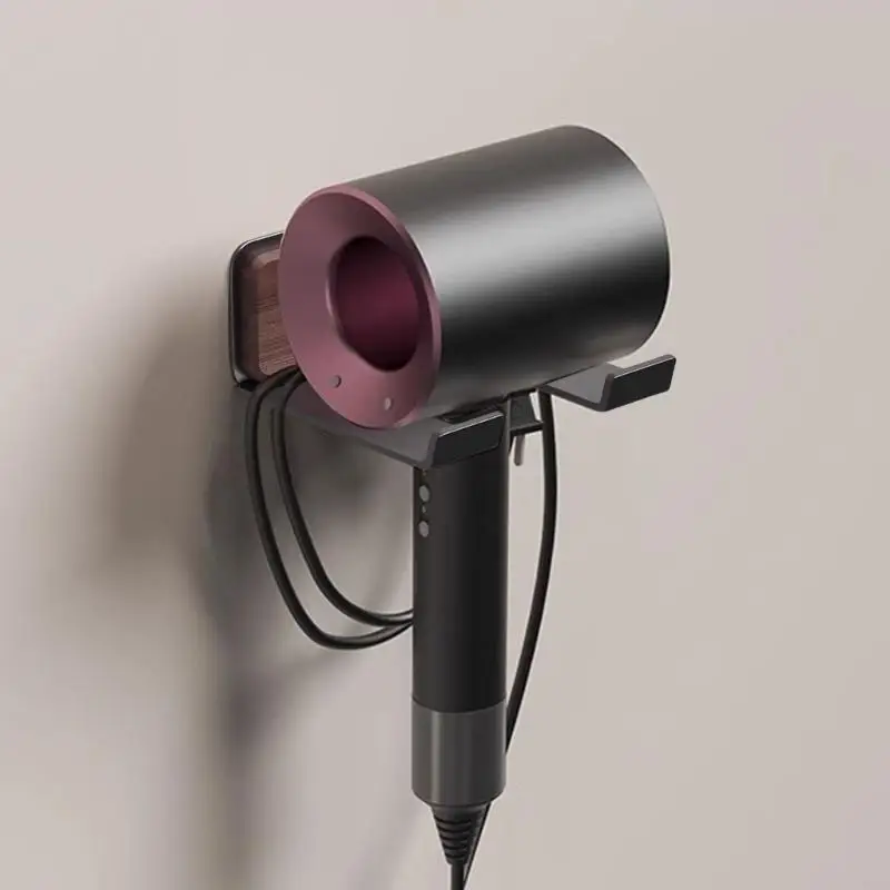

Wall Mount Hair Dryer Holder Hair Care Styling Tool Organizers Hairdryer Holder