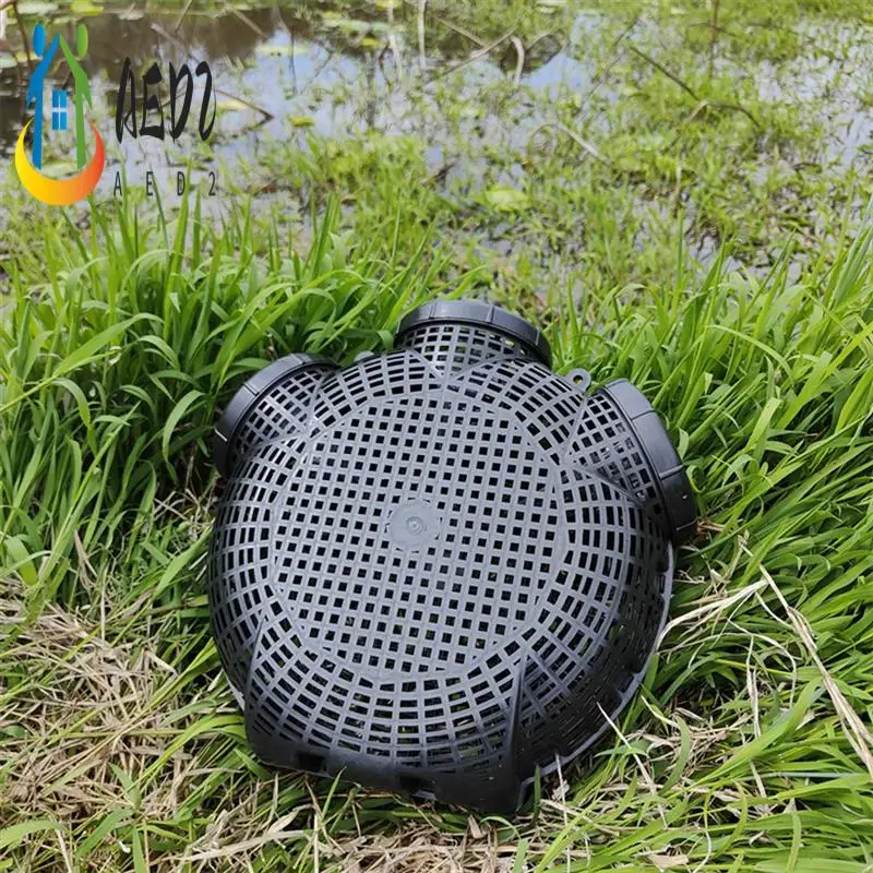 

AED2-Folding Crayfish Catcher Casting Fish Network Crab Crayfish Shrimp Smelt Traps Mesh For Fishing Net Tackle Cage