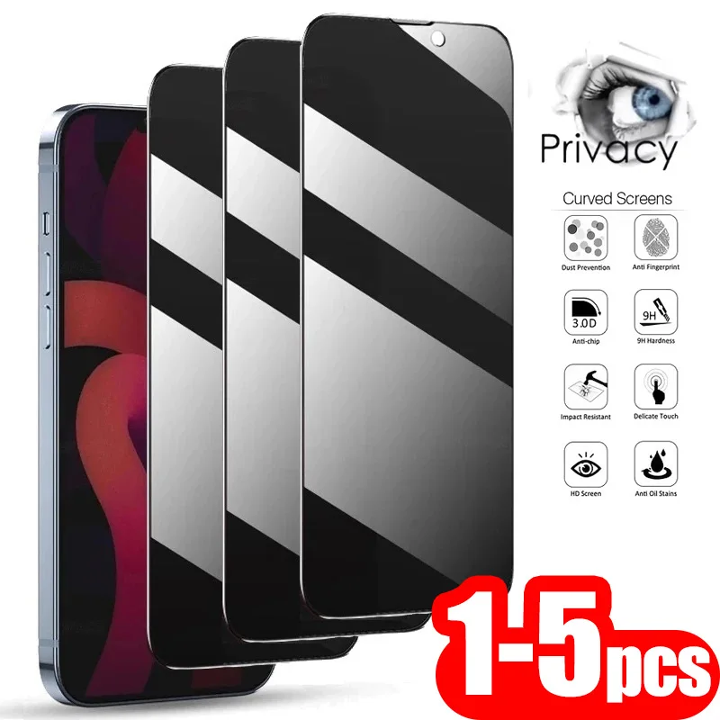 1-5PCS Privacy Screen Protector For Samsung Galaxy S25 Ultra S24 S23 FE S22 Plus S21 S20 S10 A56 5G A55 Anti Spy Tempered Glass
