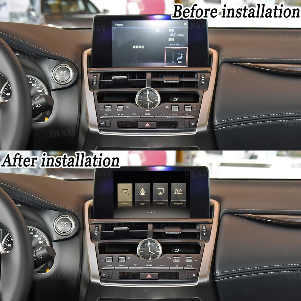 Viknav Linux For Lexus NX 2015-2020 OEM Car Upgrade Decoder Box Interface MuItimedia Wireless Apple CarPlay DVD GPS Android Auto