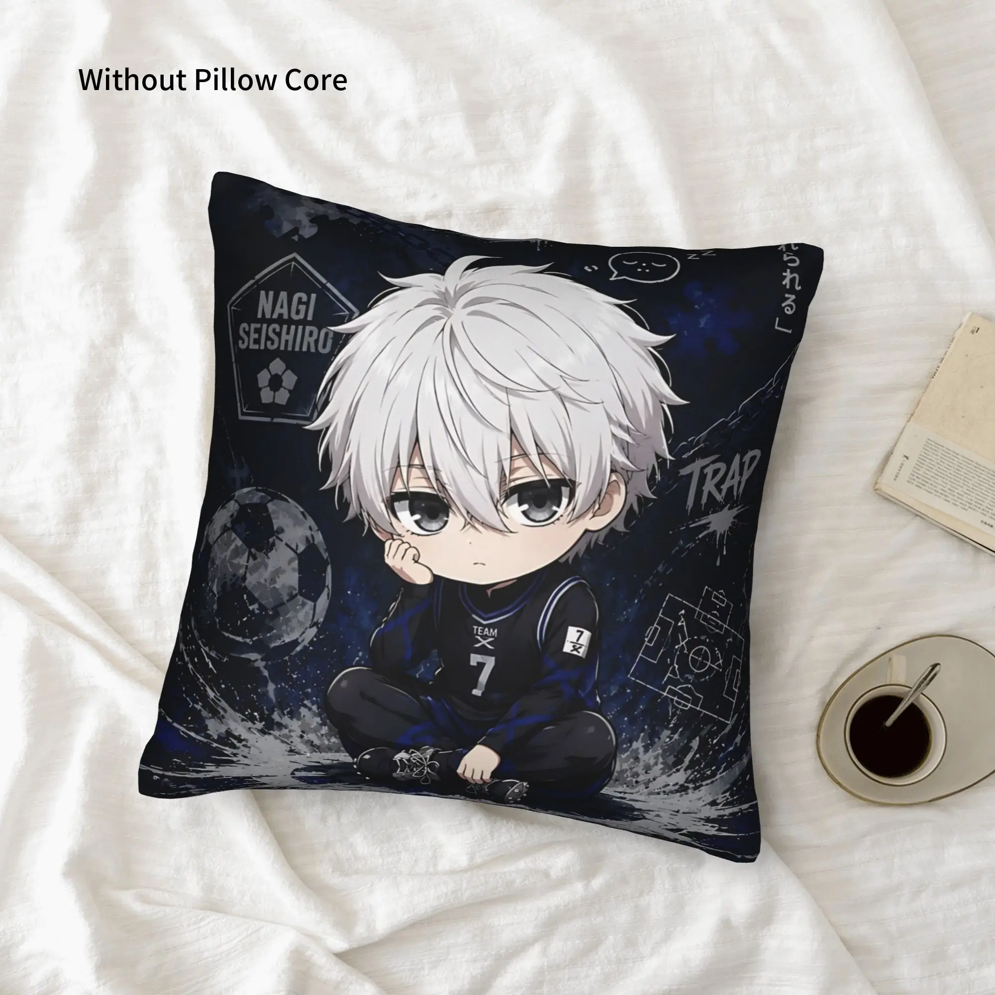 1PC Blue Lock Football Anime Pillow Case Home Decor Items Double-Sided Printing  Sofa Cushion Bedroom Bedside Pillow