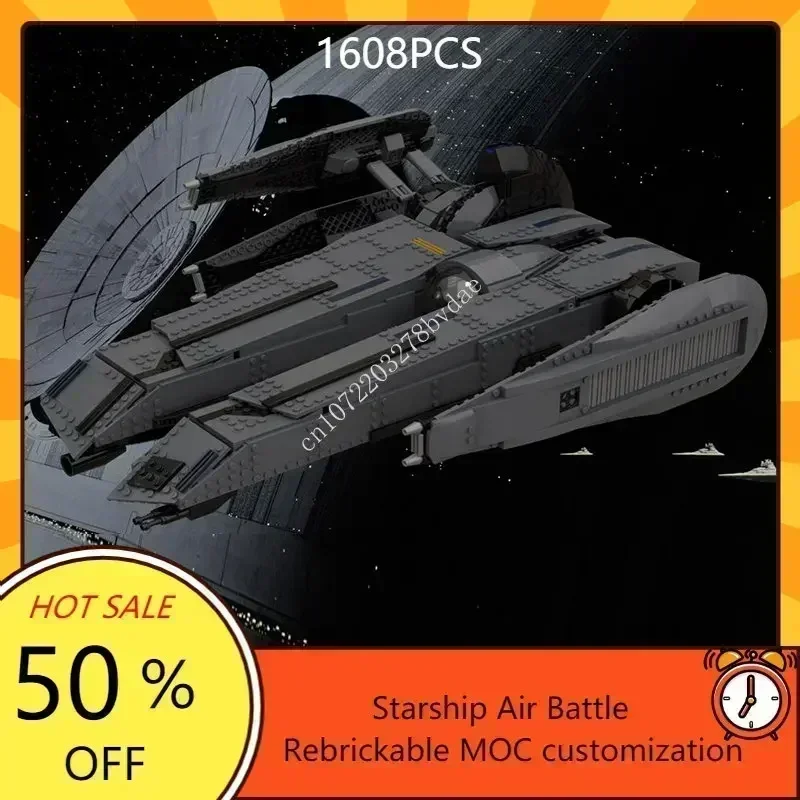 Rogue Shadow Space War Military MOC Battle Model DIY Custom Puzzle Architecture Educational Assembly Toy Gift for Adults
