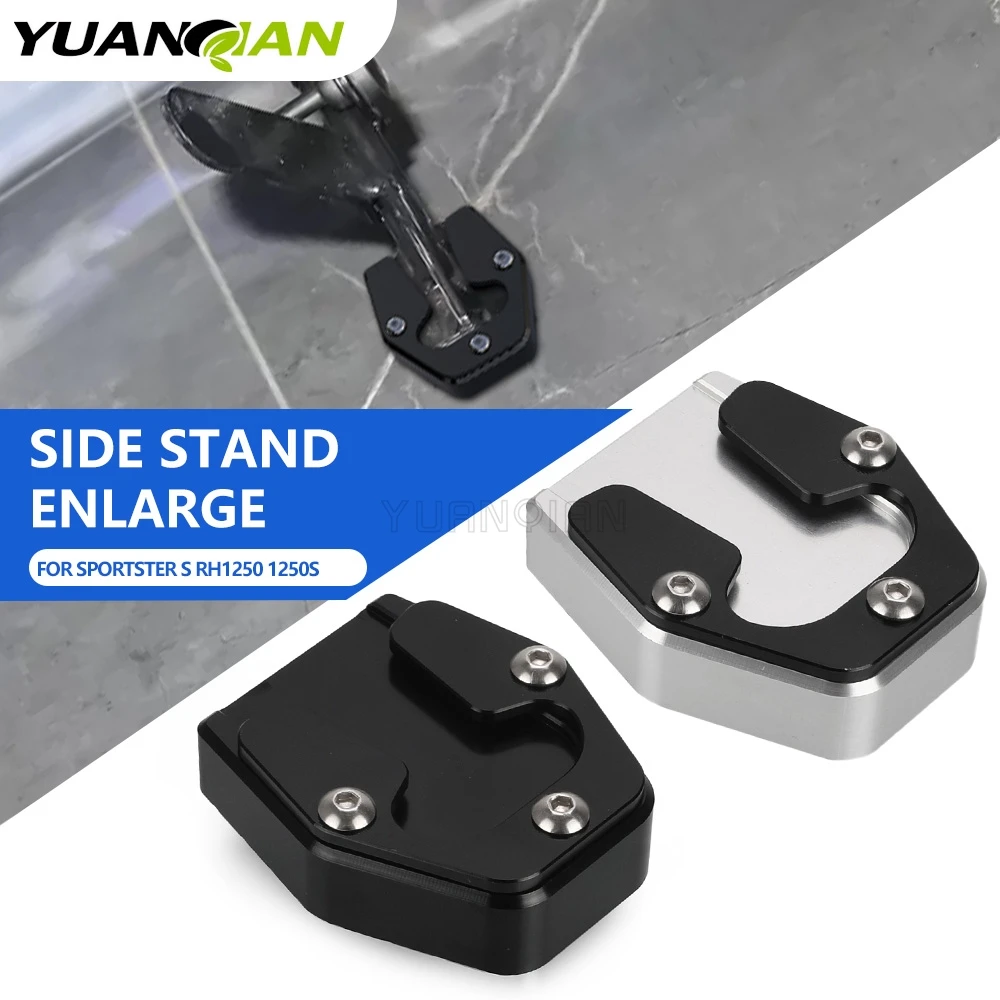 Side Stand Enlarge For Sportster S RH1250 1250S 2021-2022-2023-2024 2025 Motorcycle Accessorie Plate Kickstand Enlarge Extension